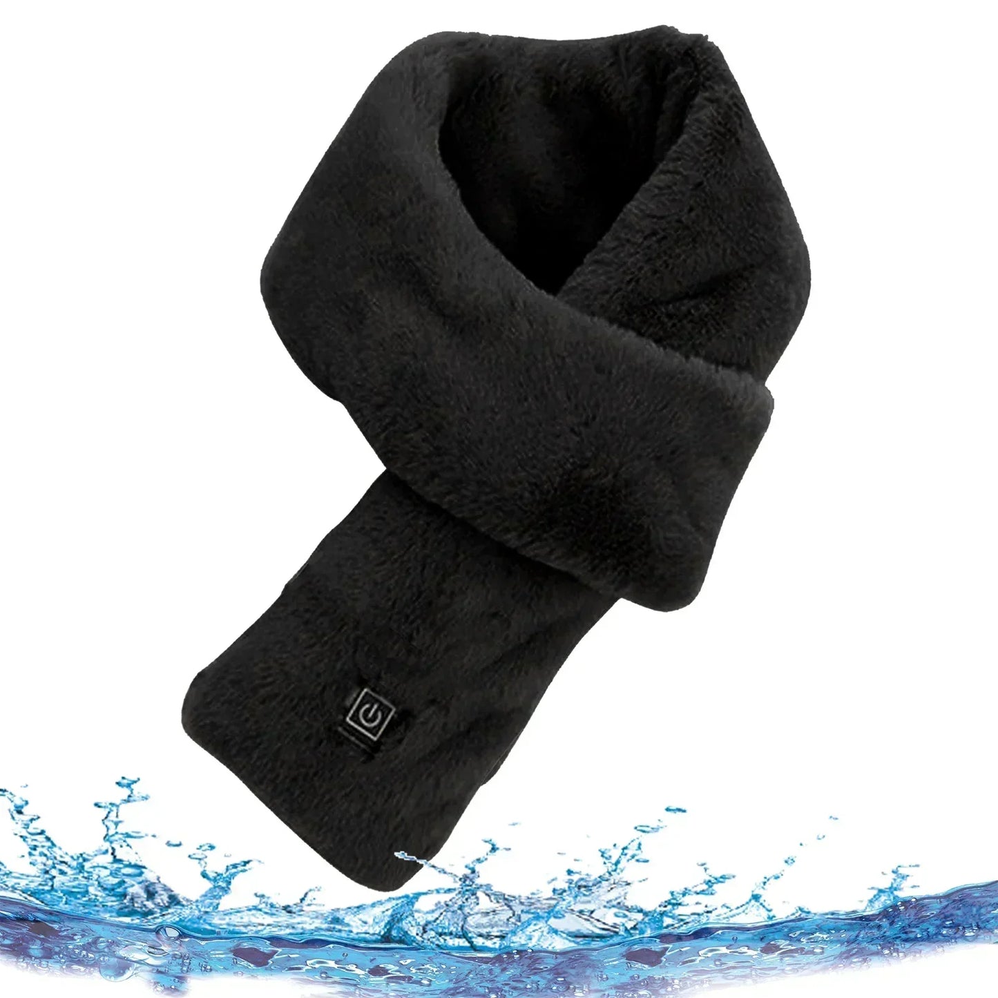 Foulard Écharpe Chauffant USB Rechargeable Femme Homme - Laine Hiver Cou Ski Kaki