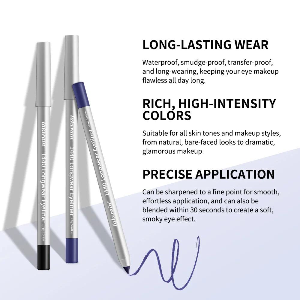 Crayon Eyeliner Imperméable – Séchage Rapide, Longue Durée & Anti-Bavures