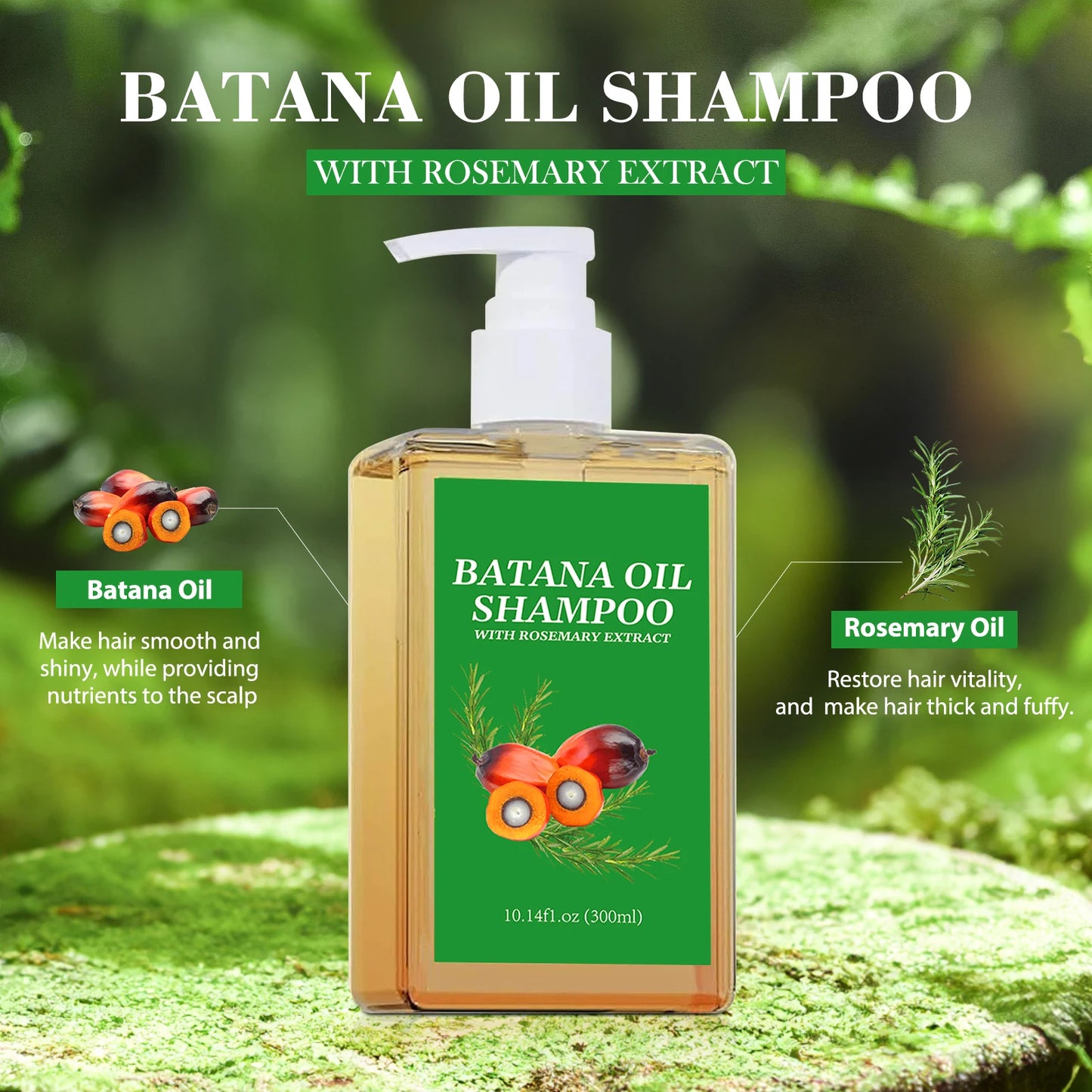 Ensemble Shampooing & Huile de Batana Pure - Croissance & Réparation Capillaire