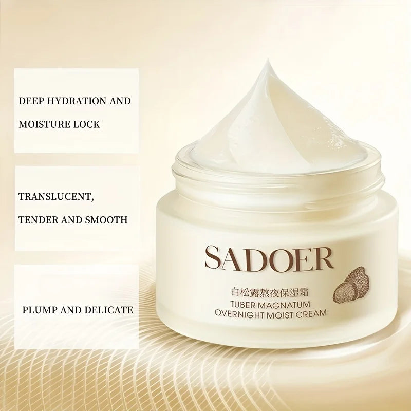 Crème Hydratante Truffe Blanche - Raffermissante Visage Soin Quotidien Tous Types Peau Cadeau Beauté