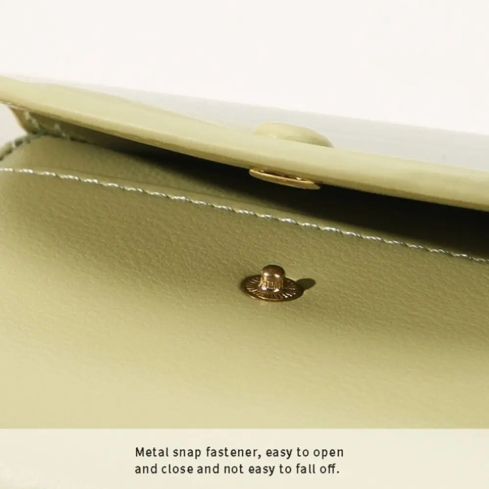 Portefeuille Femme Court Pliable Coloré Mini - Porte-Monnaie Zippé PU Multifonction Portable Marron