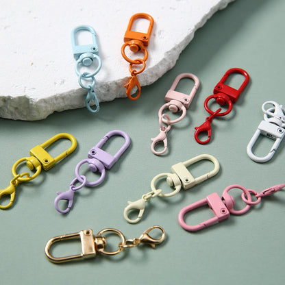 Mousquetons Métalliques Colorés – Lot de 10, 50 ou 100 pcs