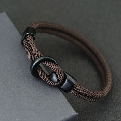 Bracelet Nautique en Corde Tressée pour Homme - Style Milan
