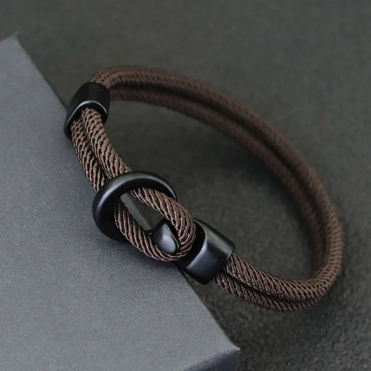 Bracelet Nautique en Corde Tressée pour Homme - Style Milan