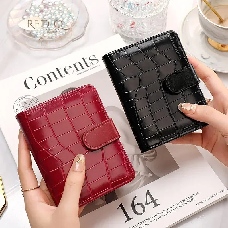 Portefeuille Femme Court Fashion Zipper - Wallet Cuir PU Porte-Monnaie Coin Pocket
