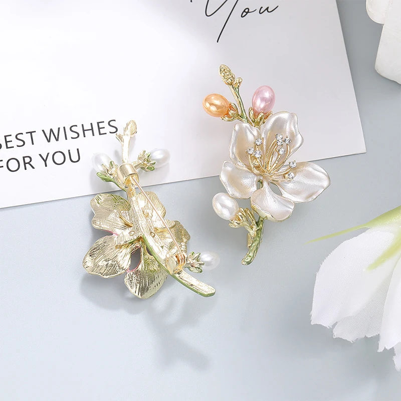 Broche Fleur Rétro Élégante Style Chinois – Corsage Multifonctionnel Haut de Gamme Vêtements Cadeaux