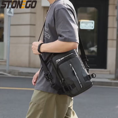 Sac Bandoulière Multifonction avec Port USB – Nylon Imperméable