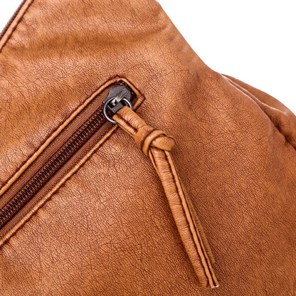 Sac à Bandoulière Vintage Femme en Cuir PU - Sac à Main Rétro Élégant