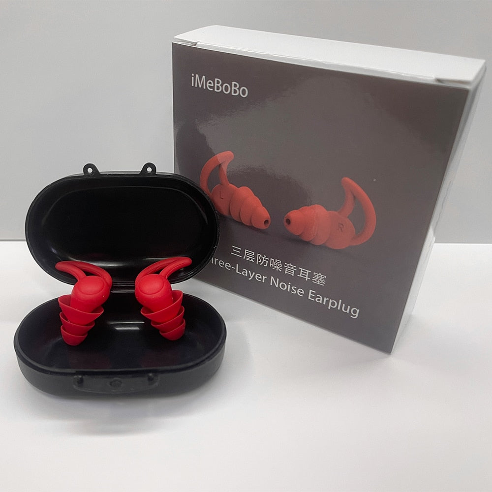 Bouchons d'Oreille Anti-Bruit Silicone Souple - Protection Auditive Sommeil Confort
